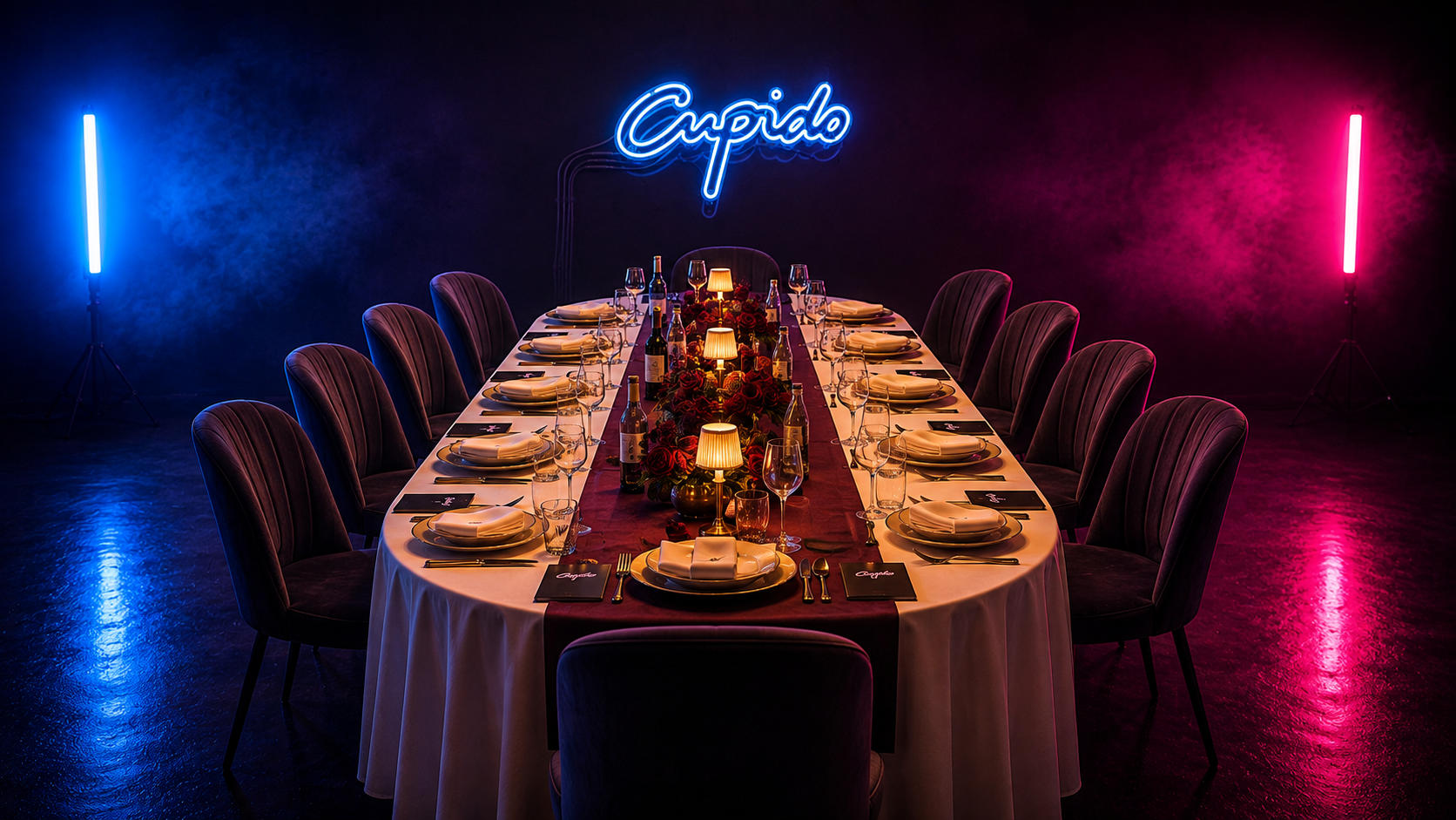 Kom per 10 personen genieten van een heerlijk diner met aansluitend de voorstelling CUPIDO.