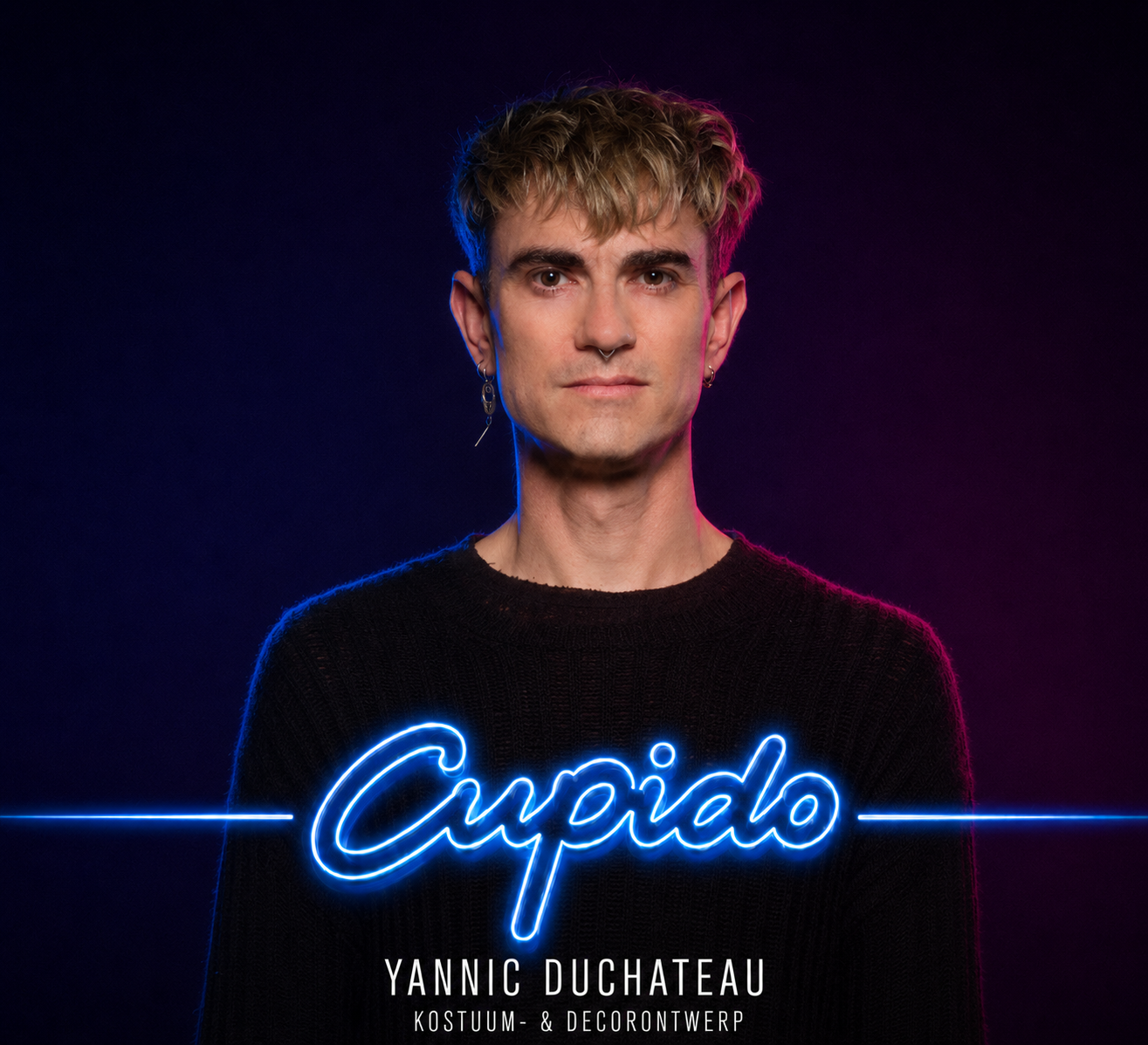 Yannic Duchateau doet het kostuum-en decorontwerp. Hij bepaalt zo mee de look and feel van CUPIDO - de nieuwe feelgood musical.